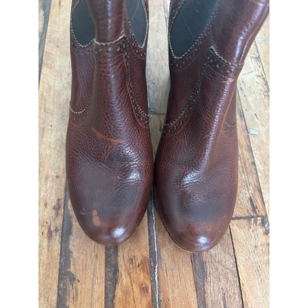 Women's Sperry Brown Leather Brogue Chelsea Ankle Boots US 11 - Picture 4 of 11